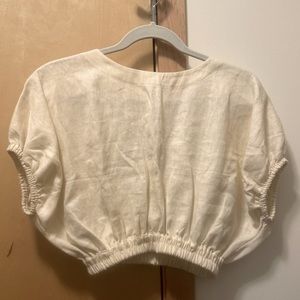 Matteau Cropped Cocoon Blouse Size 1